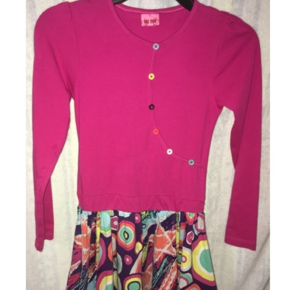 ⚜️ ME TOO: Girls Colorful Button Dress - Like NEW!